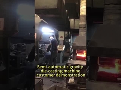 Półautomatyczna grawitacyjna maszyna do odlewania na maty - demonstracja użytkowania przez klienta