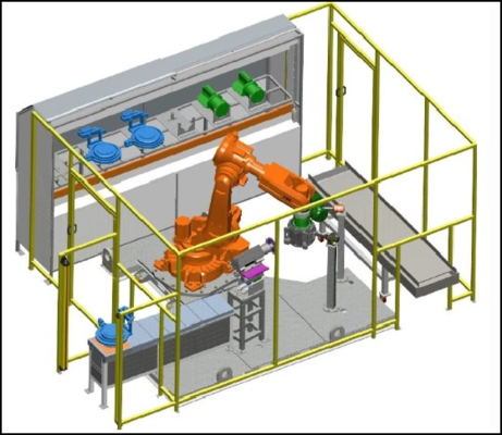 kupować ABB Robotyczna Maszyna do Gratowania, Szlifowania i Polerowania Metali produkcja online