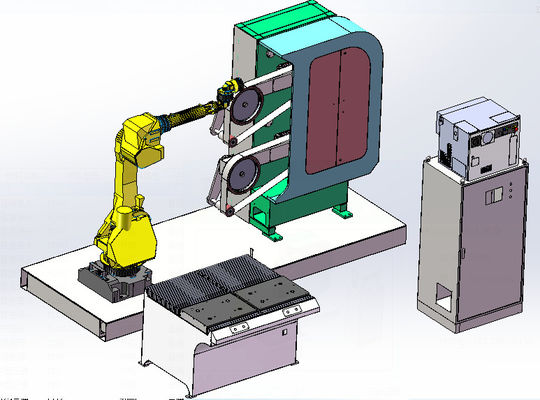 Automatyczna 6-osiowa szlifierka robota 380V do stali nierdzewnej